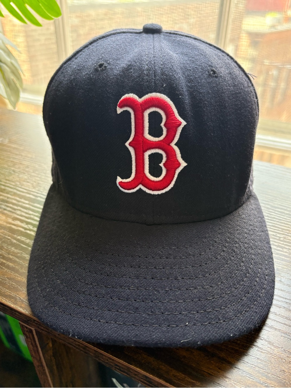 New Era Navy Hat with Boston Red Sox Logo
